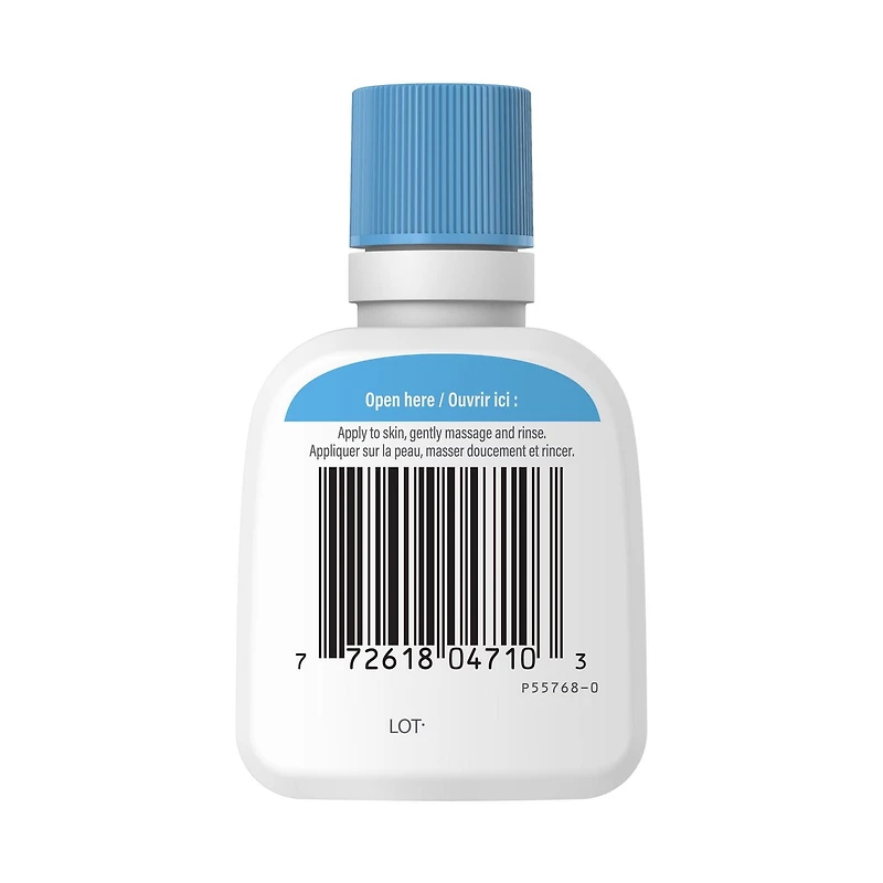 Nettoyant Doux Pour la Peau de Cetaphil | Nettoyant Visage et Corps Hydratant | Idéal pour les Peaux Sèches et Sensibles | Recommandé par les Dermatologues 60 ml
