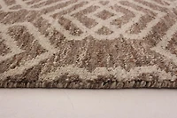 ECARPETGALLERY 5'2" x 8'0" Moroccan Tangier Hand-knotted Area Rug for Living Room, Dining Room and Bedroom in Brown