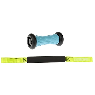GoZone Wellness Kit – Travel Massage Roller & Foot Roller – Blue/Black/Green