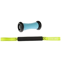 GoZone Wellness Kit – Travel Massage Roller & Foot Roller – Blue/Black/Green