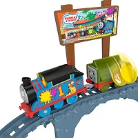 Thomas & Friends Paint Delivery Motorized Train and Track Set for Preschool Kids, Ages 3 years+