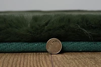 Tapis d'appoint Maven Faux Lapin vert foncé de 3 pi x 5 pi