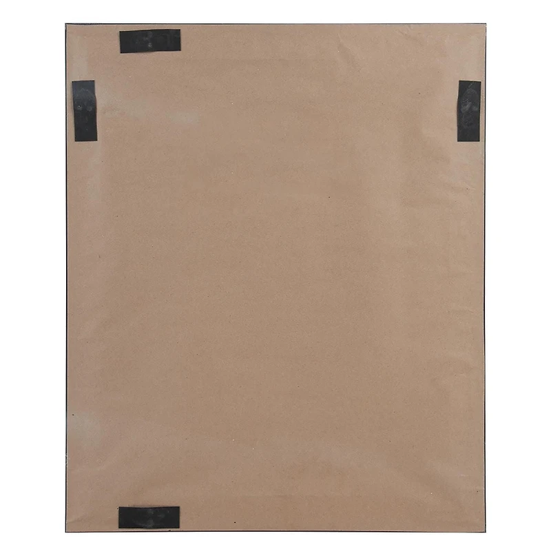 Hometrends Miroir Mural Encadré Franco , 19x23po, Blanc Brilliant 19x23po