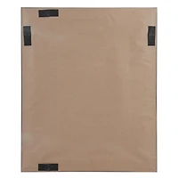 Hometrends Miroir Mural Encadré Franco , 19x23po, Blanc Brilliant 19x23po