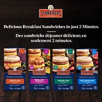 Schneiders Sausage & Egg Breakfast Sandwiches, 2 per pack, 288 g