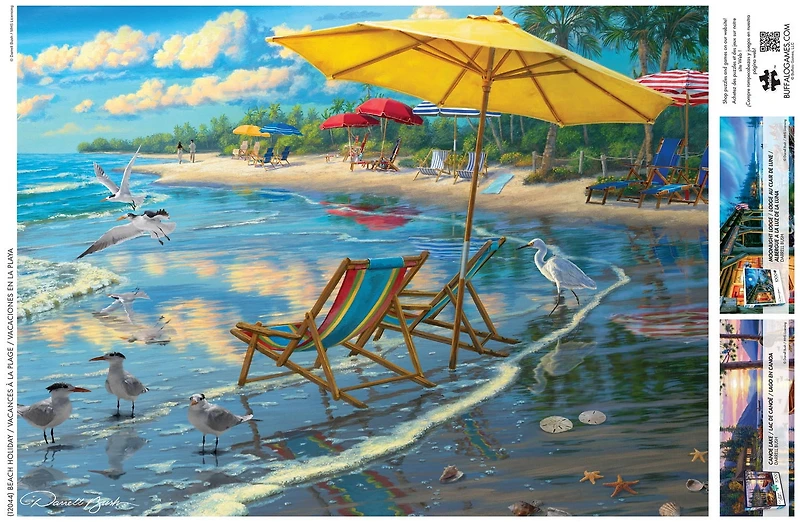 Buffalo Games Darrell Bush Beach Holiday 1000-Piece Interlocking Jigsaw Puzzle for Adults Ages 14-99 Years