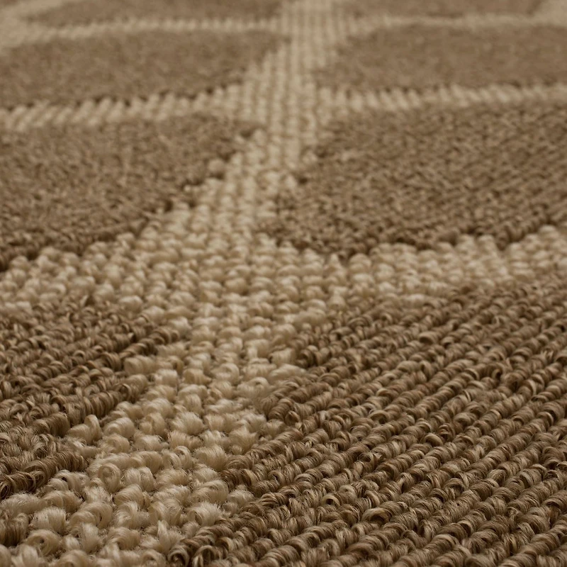 Mohawk Home - Tapis touffeté en polyester à motif de losanges, praline/havane