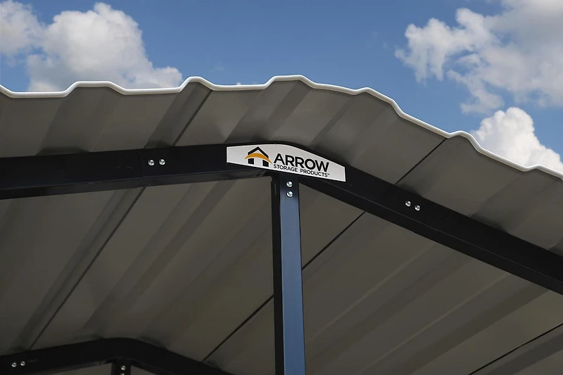 Arrow Carport 20 x 20 - Eggshell