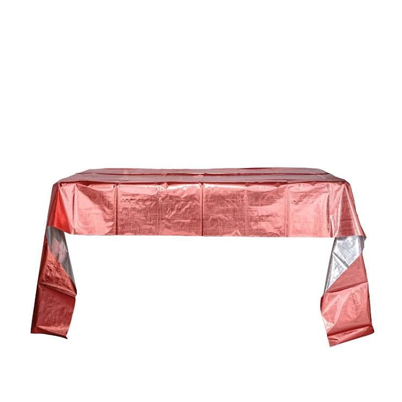 Metallic disposable table cover