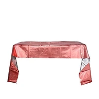 Metallic disposable table cover