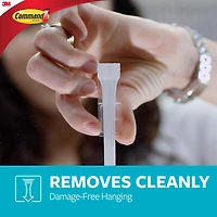 Command™ Bath Hand Towel Bar BATH42-EF, Medium, Plastic, 3 lb (1.3 kg), 1 Bar, 4 Strips