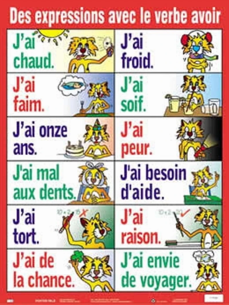 Affiches: Series des verbes No 2 (Séries de 7)