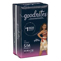 Goodnites Girls' Nighttime Bedwetting Underwear, Jumbo Pack, XS, S/M, L, XL | 15-9 Count