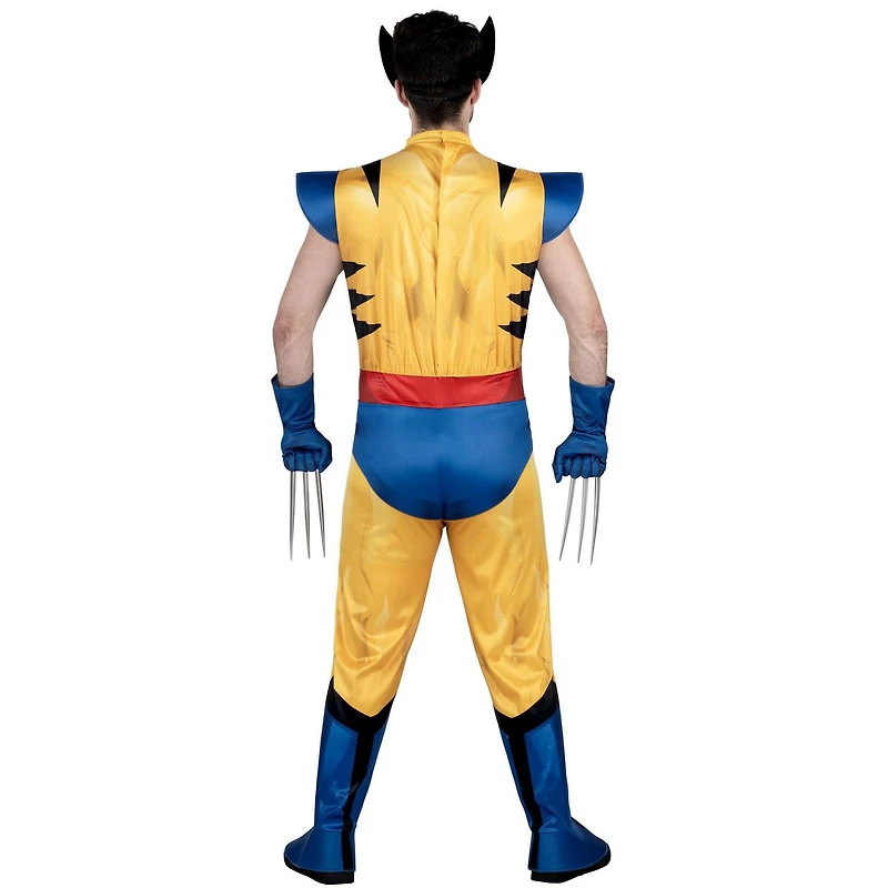 Costume de Wolverine adulte MARVEL - combinaison rembourrée, gants, griffes détachables et masque en plastique 3D