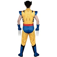 Costume de Wolverine adulte MARVEL - combinaison rembourrée, gants, griffes détachables et masque en plastique 3D