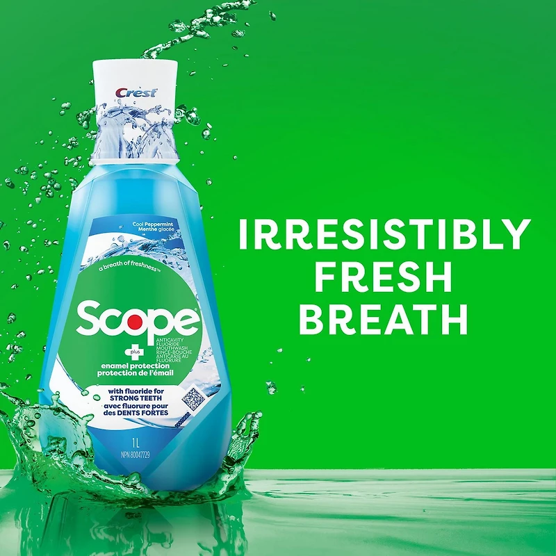 Crest Scope Enamel Protection Mouthwash, Cool Peppermint