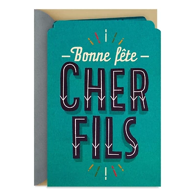 Carte de fête pour un fils – Hallmark (Je t'aime)