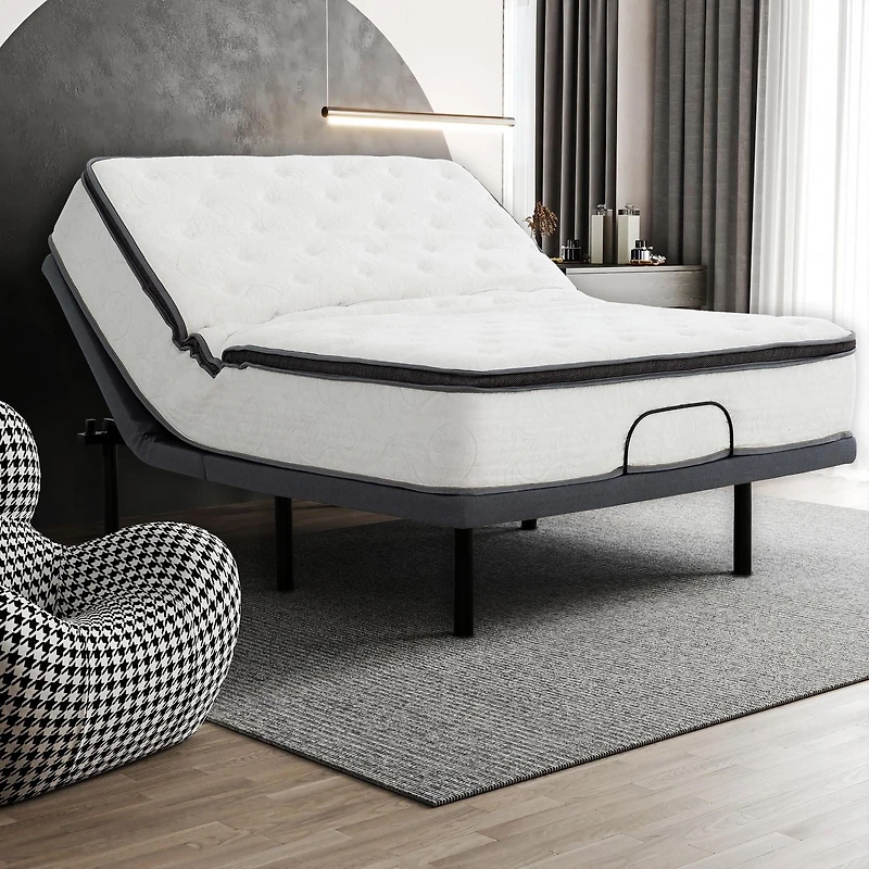 Base de lit ajustable Aera avec télécommande sans fil, Grand