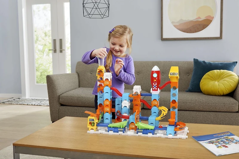 VTech Marble Rush Launchpad Set - Circuit de billes à construire- Version bilingue 4+ Ans