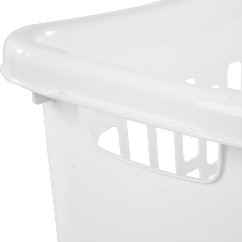 Sterilite Manne à Linge Ouverte Rectangulaire, Blanc