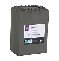 Mainstays Soft, Easy Care, Microfiber Sheet Set – Solid, Available Sizes: Twin, Double, Queen