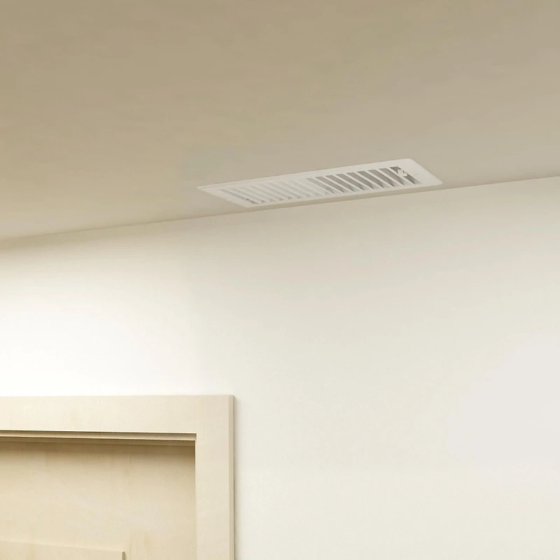 Imperial 3 po x 10 po Registre de plafond en acier, blanc 3x10po WHT Lvrd Ceiling Reg