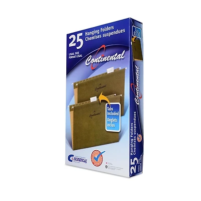 Chemises suspendues vertes standard de format légal Chemises suspendues