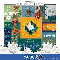 Buffalo Games White Lotus Collage Puzzle de 500 pièces pour adultes de 14 à 99 ans