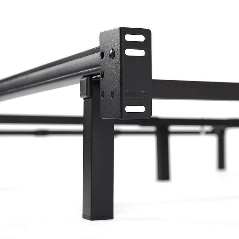 Zinus Spa Sensations Compack Twin to Queen Size Adjustable Metal Bed Frame, 7 inch Heavy Duty Steel Bed Frame with Included Headboard Brackets