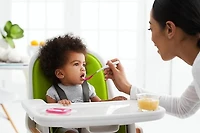 OXO Tot - Feeding Spoon Set - Soft Silicone Edge on Spoon - Baby Toddler Feeding Utensils - Pink