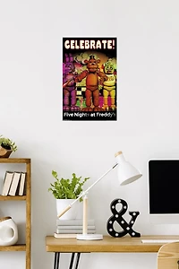 Five Nights at Freddy's - Celebrate Wall Poster, 14.725" x 22.375"
