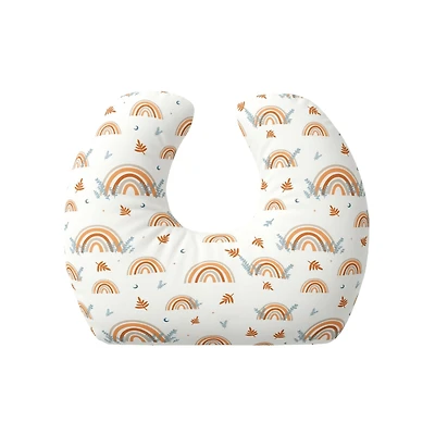 Coussin d’allaitement Jolly Jumper Baby Sitter - Rainbows | Coussin de soutien 100 % coton, hypoallergénique pour l’allaitement, l’assise et la détente | Fabriqué au Canada