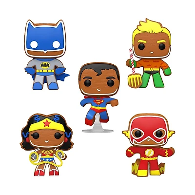 Funko Pop! Heroes: DC Holiday - Gingerbread Vinyl Figure 5-Pack (Walmart Exclusive)