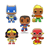 Funko Pop! Heroes: DC Holiday - Gingerbread Vinyl Figure 5-Pack (Walmart Exclusive)