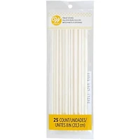 Bâtonnets à gâterie blancs de 8 po (20 cm) Wilton 25 unités