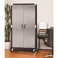 Armoire de rangement roulante UltraHD, Graphite, 91 cm (L) x 46 cm (P) x 183 cm (H)