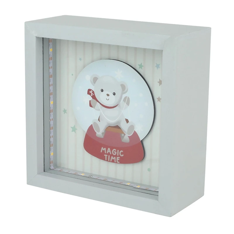 Holiday Time Baby Wood Light Up Decor, Bear