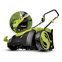 Sun Joe AJ801E Electric Lawn Dethatcher w/ Collection Bag, 13 inch, 12 Amp, Scarifier