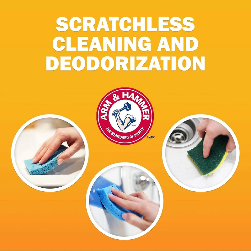 Arm & Hammer shaker à bicarbonate de soude, distributeur double face facile à verser, pour la cuisson, le nettoyage et la désodorisation, 340g