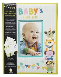 Album de photos Pinnacle Frames à motif de prémière année de bébé