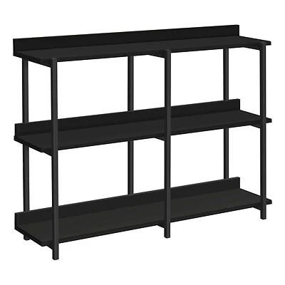 Monarch Specialties Table D'appoint, Console, Entrée, Étroit, Sofa, Salon, Chambre À Coucher, Métal, Stratifié, Noir, Contemporain, Moderne