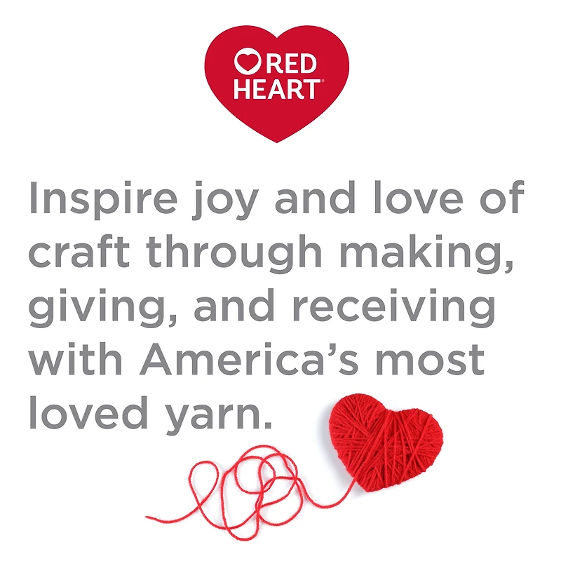 Red Heart® Fil Super Saver®, Imprimés, Acrylique #4 Médium, 5oz/142g, 236 Yards Fil durable, large gamme de couleurs