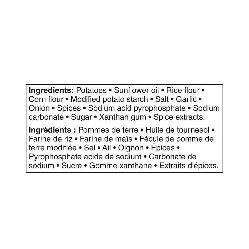 Quartiers assaisonnés Great Value 650 g