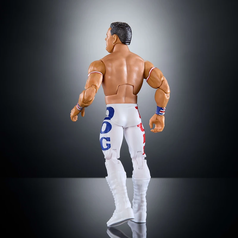 WWE Monday Night War Elite Collection British Bulldog Action Figure with Accessories & Build-a-Figure Parts
