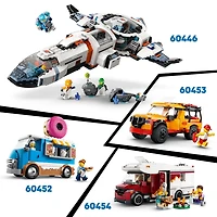 LEGO City Lifeguard Beach Rescue Truck Toy - Building Toy for Kids, Boys and Girls, Ages 6+ - Includes 2 Minifigures, Shark Toy - Gift for Beach-Loving Kids - 60453, Includes 214 Pieces, Ages 6+