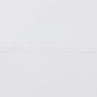 UNIQUE CREATIV – Ruban, Dentelle Bouclée, Blanc, 100 % polyester, 19 mm x 2,74 m (¾ po x 3 v)