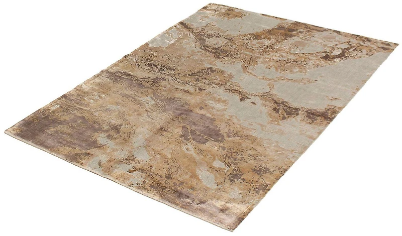 ECARPETGALLERY Tapis Métier Main pour Salon, Salle à Manger et Chambre à Coucher <br>Texturé Collection Galleria 5'3" x 7'6" en Gris