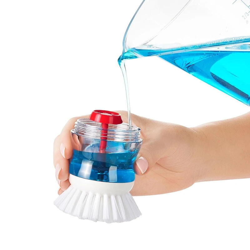 OXO Softworks Soap Dispensing Palm Brush, Soap Dispensing Palm Brush