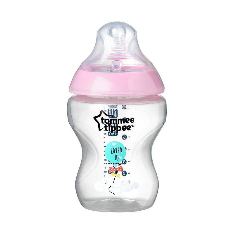 Biberons décorés Closure to nature de Tommee Tippee pour filles