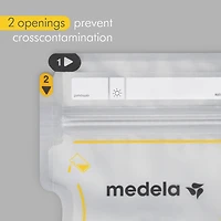 Medela Easy Pour Breast Milk Storage Bags, 50 Bags